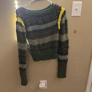 Urban Outfitters Green Cropped Sweater